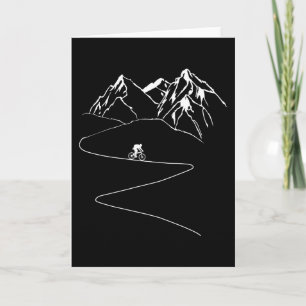 Mountain Bike Downhill MTB Bike Cycling Cyclist Card