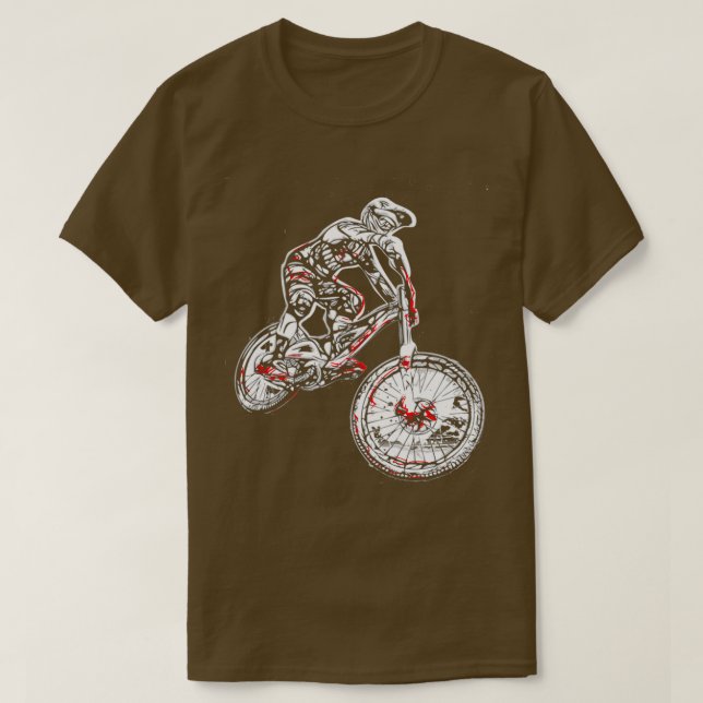 Mountain bike, downhill, MTB, biker, bike  T-Shirt (Design Front)