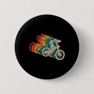 Mountain Bike Downhill Vintage Mtb Downhill Bicycl 6 Cm Round Badge