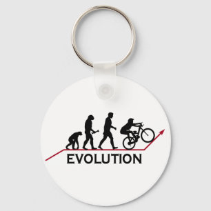 Mountain Bike Evolution Key Ring