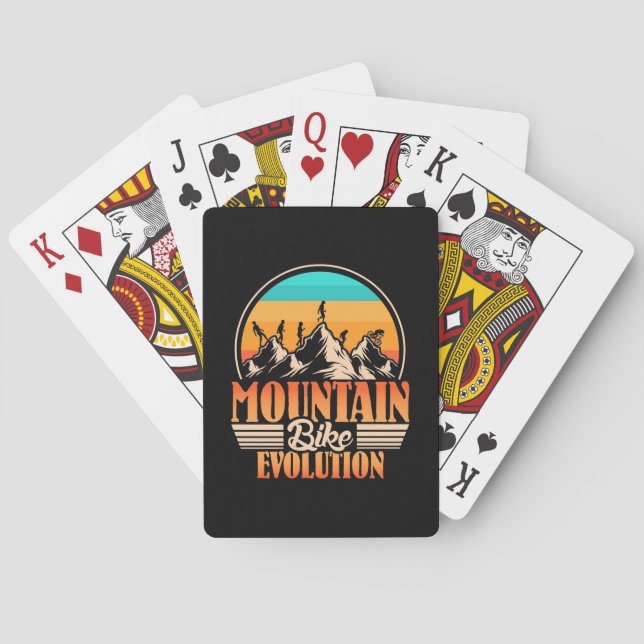 Mountain Bike Evolution Playing Cards (Back)