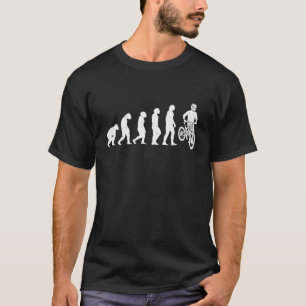 Mountain Bike Evolution To Modern Man MTB Bike Bic T-Shirt