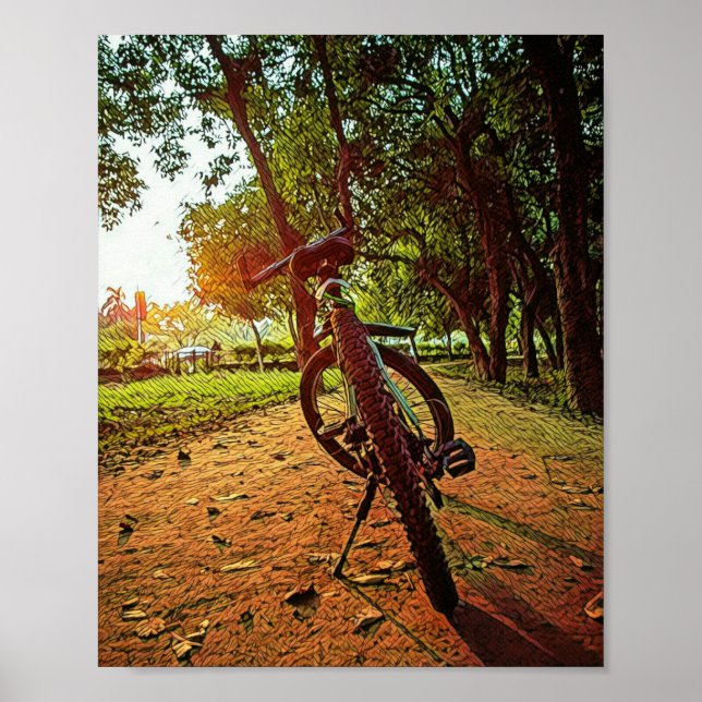 mountain bike gifts poster (Front)