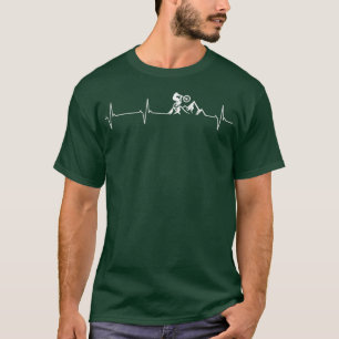 Mountain Bike Hearthbeat funny mountain bike lover T-Shirt