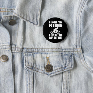 Mountain Bike Humour - Biking Quote - Funny Cyclin 6 Cm Round Badge