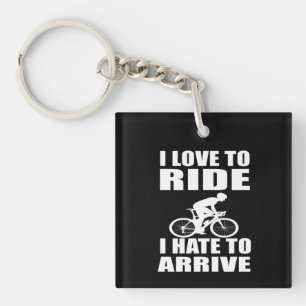 Mountain Bike Humour - Biking Quote - Funny Cyclin Key Ring