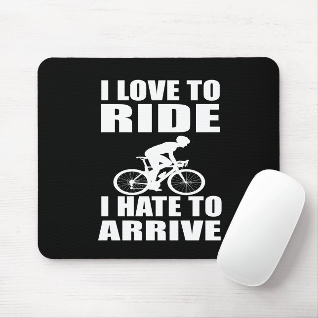 Mountain Bike Humour - Biking Quote - Funny Cyclin Mouse Pad (With Mouse)