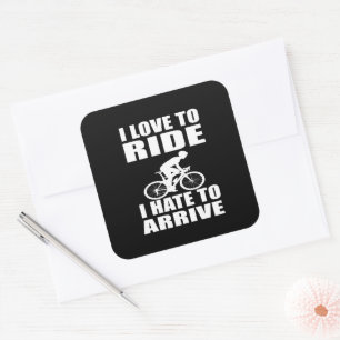 Mountain Bike Humour - Biking Quote - Funny Cyclin Square Sticker