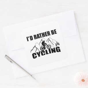 Mountain Bike Humour - Funny Cycling Square Sticker
