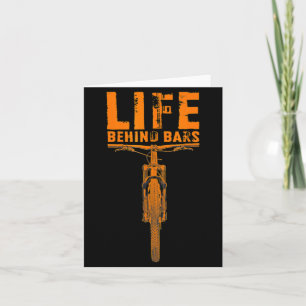 Mountain Bike Life Behind Bars Funny Big Bike Bike Card