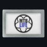Mountain Bike Life Rectangular Belt Buckle<br><div class="desc">You ride,  it's what you do. Singletrack,  downhill,  or on the pump track,  you're a mountain biker. Display this design to show what you're about!</div>