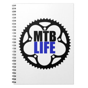 Mountain Bike Life Spiral Notebook
