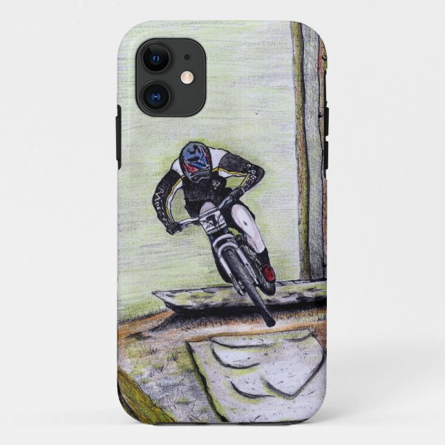 Mountain bike Llandegla mtb bmx Case-Mate iPhone C Case-Mate iPhone Case (Back)