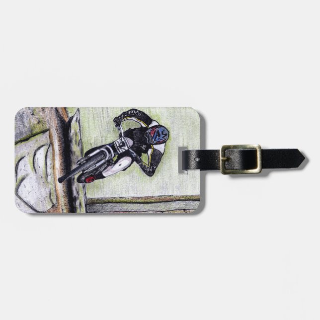 Mountain bike Llandegla mtb bmx Luggage Tag (Front Horizontal)