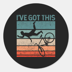 Mountain Bike Lover Funny Mtb Downhill Biker I've Classic Round Sticker