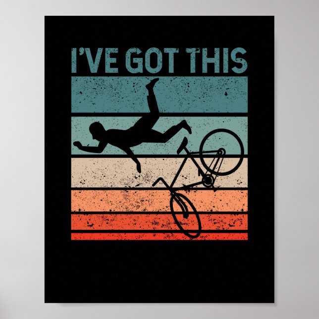 Mountain bike lover Funny MTB downhill biker Poster (Front)