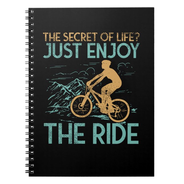 Mountain Bike Mountain Biker Notebook (Front)
