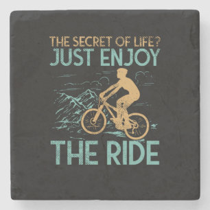 Mountain Bike Mountain Biker Stone Coaster