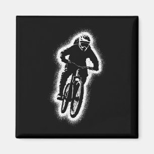Mountain Bike Mtb Biker Boys Kids Downhill Biking  Magnet