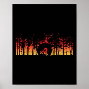 Mountain Bike Mtb Downhill Biking Vintage Mountain Poster
