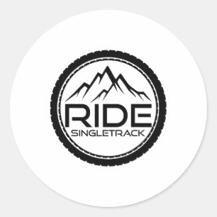 Mountain Bike Mtb Freeride Mountain Biker Gift Classic Round Sticker