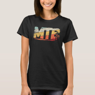 Mountain Bike Mtb Nature Mountains Retro Wave Vint T-Shirt