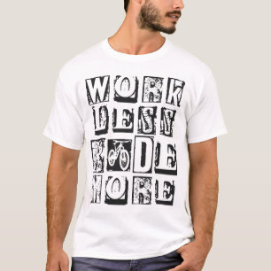 Mountain Bike Mtb Work Less Ride More Vintage T-Shirt