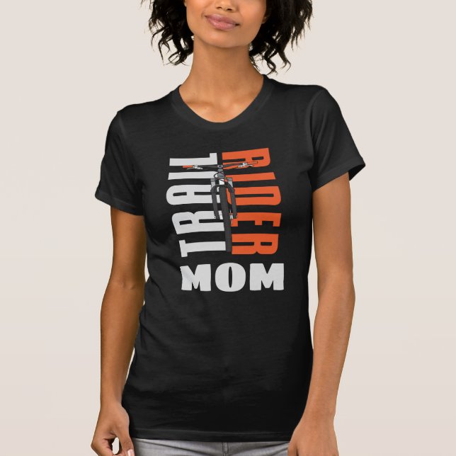 Mountain Bike Mum Custom Cycopath Family Cyclist T-Shirt (Front)