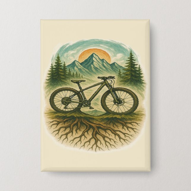 Mountain Bike Nature Adventure Art (Front)