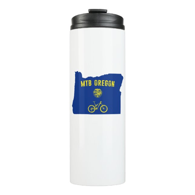 Mountain Bike Oregon Thermal Tumbler (Front)