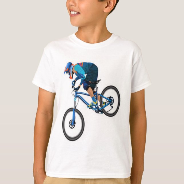 mountain bike print tee (Front)