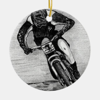 Mountain Bike Ride Ceramic Tree Decoration