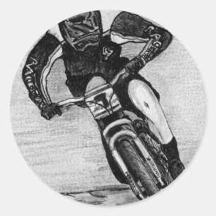 Mountain Bike Ride Classic Round Sticker
