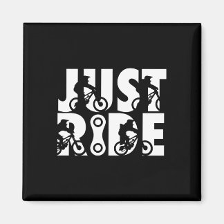 Mountain Bike Shirt Just Ride Biking Mtb Biker Gif Magnet