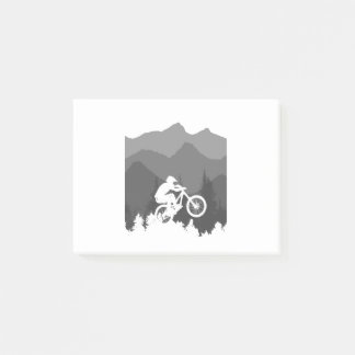 Mountain bike silhouette for the MTB fanatic Post-it Notes