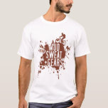 Mountain Bike T Shirt<br><div class="desc">Exclusive mud splash artwork in dark mud brown</div>