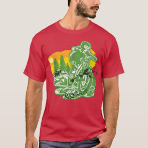 Mountain Bike Terrain MTB Cycling Bike Lover Bicyc T-Shirt