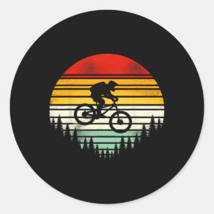 Mountain Bike - Vintage Downhill Biking Bike Ridin Classic Round Sticker