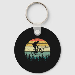Mountain Bike - Vintage Downhill Biking - Mtb Ridi Key Ring