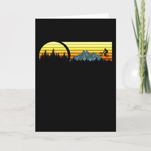 MOUNTAIN BIKE VINTAGE Mountainbiker Freestyle Card (Front)