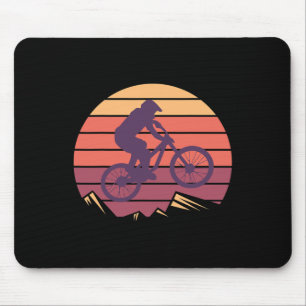 Mountain Bike Vintage Mtb Biking Cycling Biker Mouse Pad