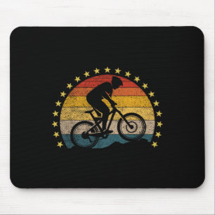 Mountain Bike Vintage Mtb Downhill Biking Cycling Mouse Pad