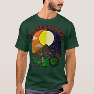 Mountain bike with Trees in Mountains at Day and N T-Shirt