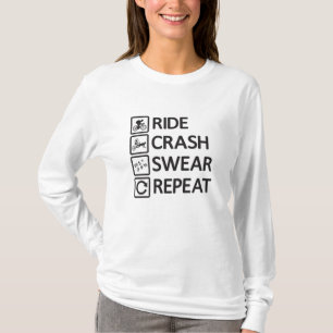 Mountain Biker Biking Repeat Downhill MTB Gift T-Shirt