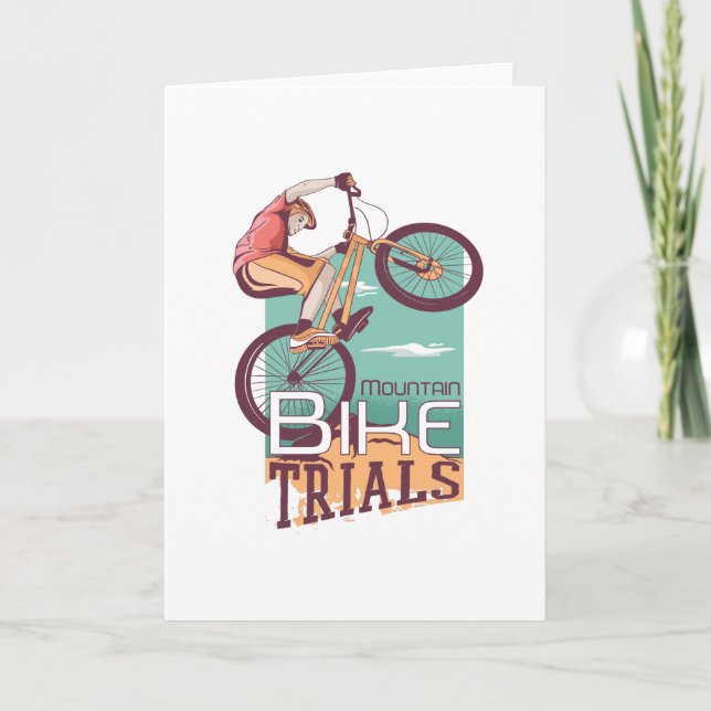 Mountain Biker Card (Front)
