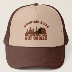 mountain biker dad like a normal dad but cooler trucker hat