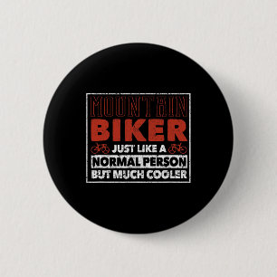 Mountain Biker Definition Funny Cycling Mtb Downhi 6 Cm Round Badge