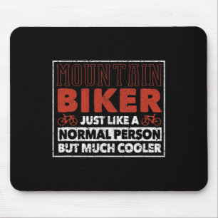 Mountain Biker Definition Funny Cycling Mtb Downhi Mouse Pad