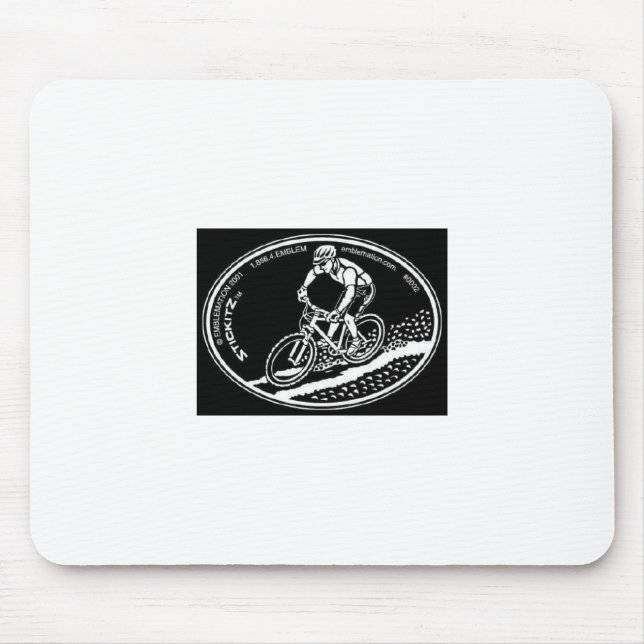 Mountain Biker mouse pad (Front)