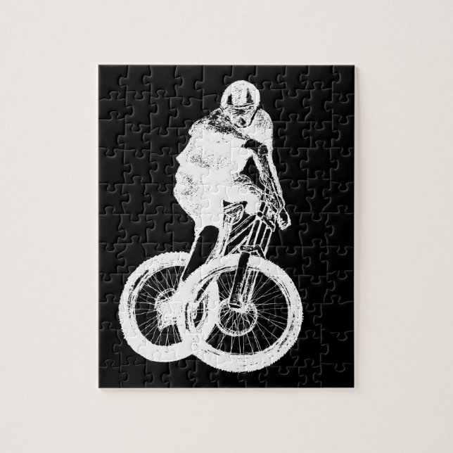 Mountain Biker MTB BMX CYCLIST Jigsaw Puzzle (Vertical)